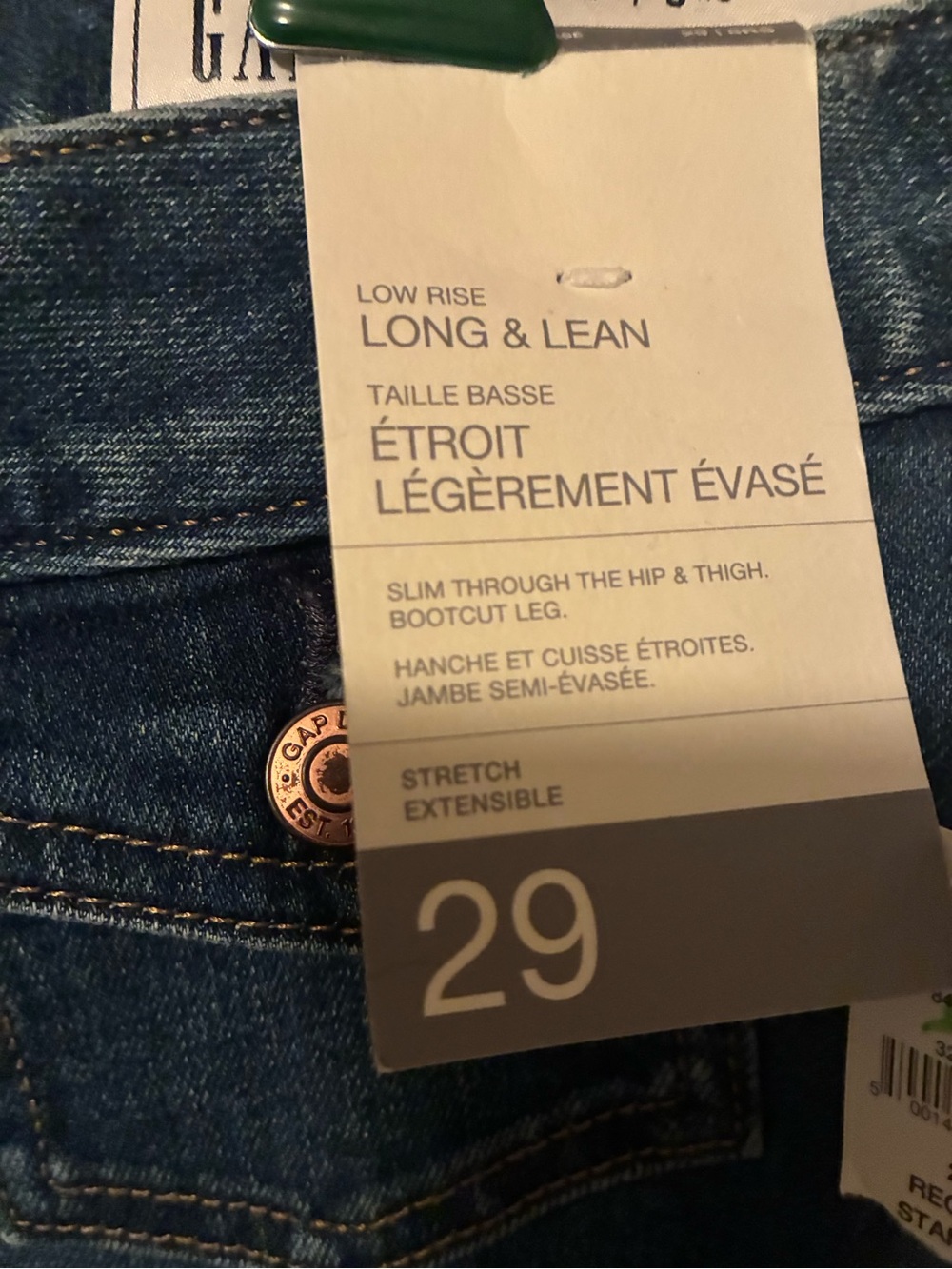 GAP Long & Lean Bootcut Low Rise Denim - Picture 4 of 4